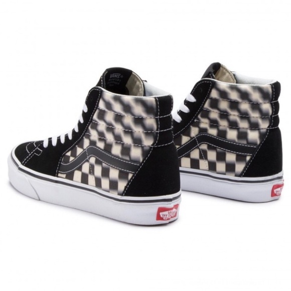 Vans Sk8-Hi Blur Check Skate Shoe W 8, M 6.5 - Picture 9 of 9